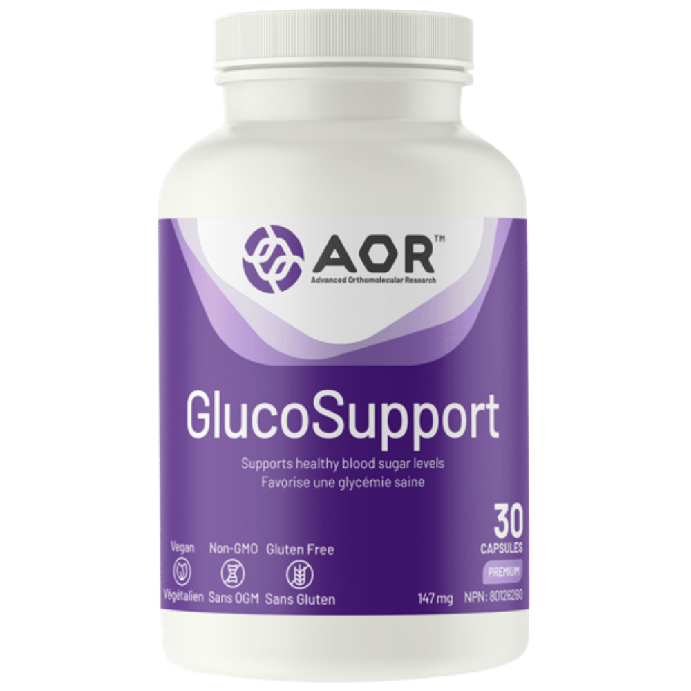 AOR - GlucoSupport

POSITIONNING
Blood Sugar & Insulin

KEY CLAIMS
Reducose decreases glucose absorption in the small intestine
Reduces postprandial blood glucose and lowers the glycemic index of foods
Supports a healthy insulin response and helps prevent insulin resistance

COMPOSITION per serving
Reducose® (white mulberry leaf extract, 8.5% DNJ) 147 mg (≈250 mg of 5% DNJ equivalent), L-Leucine

FORMAT & NUMBER OF SERVINGS PER PRODUCT
30 capsules – 30 servings

MODE OF USE
Take 1 capsule per day before a c