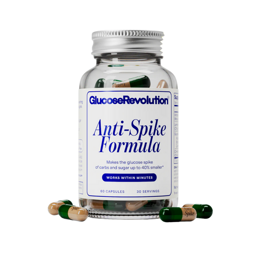 Natural supplement that supports your blood sugar
Sugar cravings? Hungry all the time? Your glucose levels could be at play. The natural ingredients in Anti-Spike can:
•&nbsp;Reduce your meal’s&nbsp;glucose spike&nbsp;by up to 40%
•&nbsp;Lower fasting glucose&nbsp;by up to 8 mg/dL
•&nbsp;Reduce insulin resistance&nbsp;by up to 11%
•&nbsp;Increase GLP-1&nbsp;by up to 22%