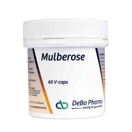 Brève description
• source du Reducose breveté (mûrier blanc)
• ralentit l'absorption des sucres dans le sang
• pics d'insuline plus faibles après les repas
• assure une glycémie stable

1 capsule par jour, avant le repas principal, avec un peu d'eau.