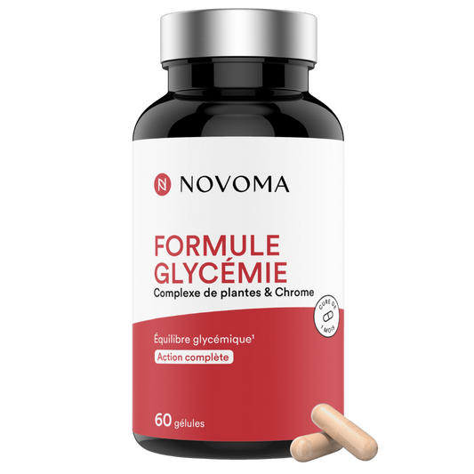 Formule de Glycémie
Notre formule pour la glycémie est une formule synergique à base de mûrier blanc Reducose®, de cannelle, de berbérine et de chrome CrPix®. En savoir plus.
Cure d’1 mois | 2 gélules par jour | À consommer de préférence avant fin : min. 12 mois
Aide à maintenir un taux de sucre sanguin stable
Réduit la fatigue après les repas pour une énergie plus durable
Contribue à la sensibilité à l’insuline et à la gestion du poids