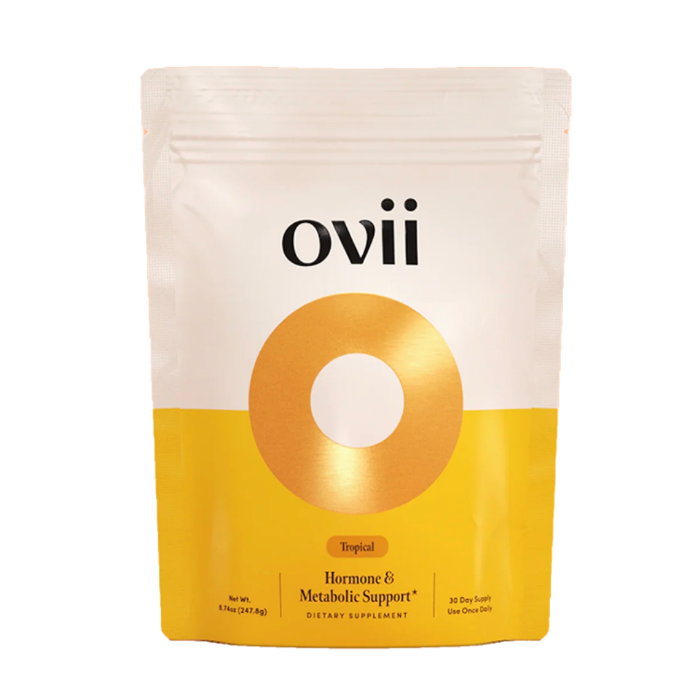 Dietary supplement. Ovii Metabolic Sync
Supports cycle regularity, reduced cravings, less bloat, and steady energy & mood*
Helps manage post-meal glucose response — supporting fewer spikes, crashes, and less food noise*
Supports metabolic function, including for women navigating PMOS / PCOS, PMS, and menopause-related metabolic concerns*