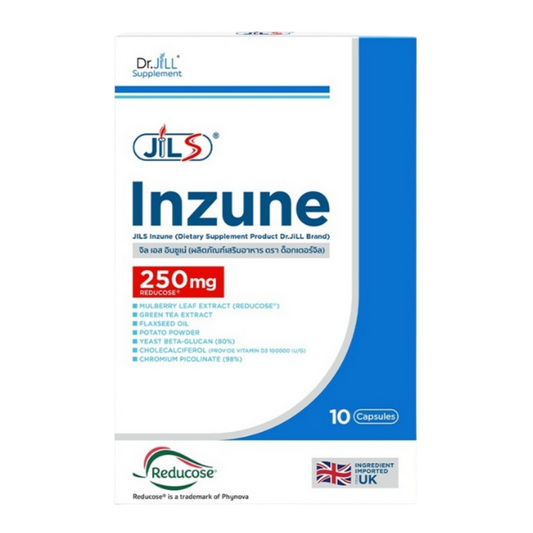 250mg of Reducose® to take with carbs. Contains Yeast Beta Glucan, Flaxseed Oil, Mulberry Leaf Extract, Potatoe Powder and Chromium. This is a great product to balance blood sugar. You can test it with a CGM.