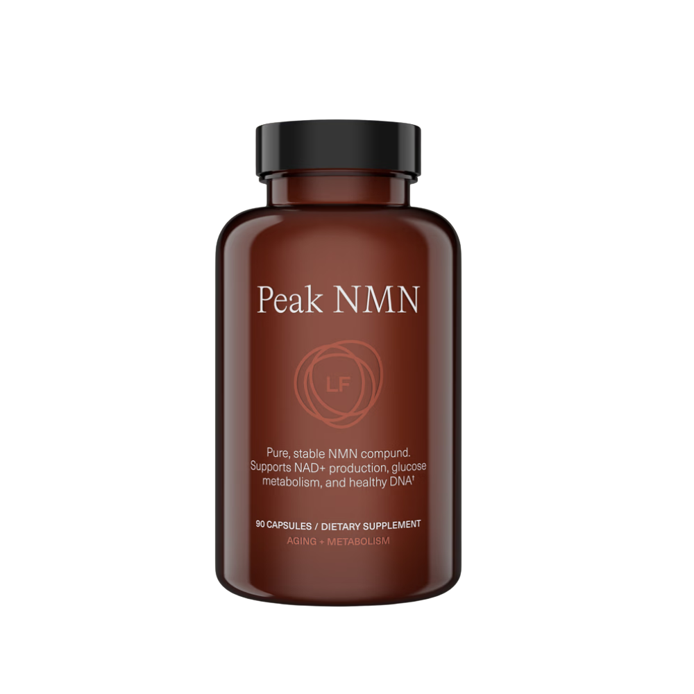 Renew your body from the inside out. Peak NMN™ surpasses other NAD+ products by combining a concentrated dosage of the most stable, long-lasting form of NMN with other complementary molecules.

Helps maintain healthy DNA and epigenetic function

Improves your body’s inflammation response

Helps manage everyday physical stress
