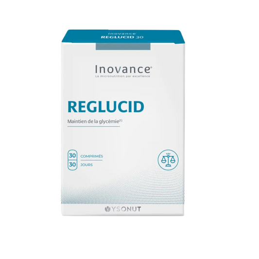 Le mécanisme de régulation de la glycémie est un processus pouvant être influencé par l'alimentation, le surpoids, l'âge ou encore des facteurs héréditaires. L’insuline permet de réguler efficacement le taux de sucre dans le sang. Quand son action est optimale, l’équilibre glycémique est maintenu.

REGLUCID associe 3 ingrédients majeurs :

Un extrait breveté de feuille de mûrier blanc, Reducose®.
Du chrome, oligoélément important pour contribuer au maintien d’une glycémie normale et au bon métabolisme 