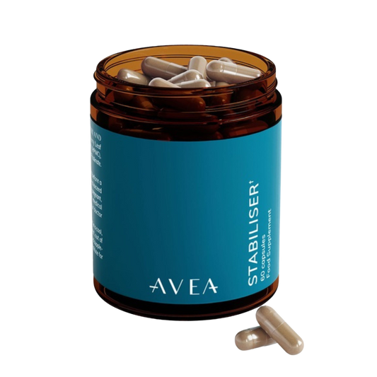 Powered by natural, science-backed ingredients, our Stabiliser is designed to work with your body to reduce sugar cravings, promote metabolic balance and stable energy levels throughout the day – helping you feel light, focused, and in control, meal after meal.

Blocks the absorption of up to 40% of carbohydrates &amp; sugar from meals
Encourages steady energy levels and reduces post meal fatigue / energy crashes
Promotes satiety and reduces sweet cravings&nbsp;
Supports healthy weight management goals