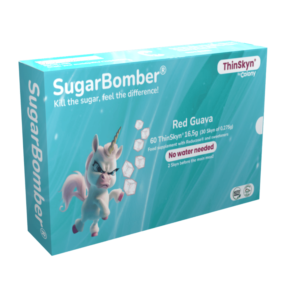 da quando assumo SugarBomber, non ho più quella sensazione di sonnolenza esagerata dopo i pasti. e specialmente durante la settimana quando devo lavorare, mi sento sempre efficiente perchè la sensazione di "abbiocco" è totalmente sparita. inoltre, se voglio esagerare con i dolci, noto che la bilancia non aumenta come faceva prima di usare questo prodotto.