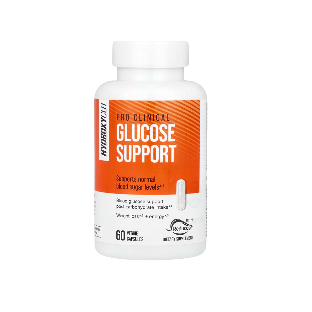 Hydroxycut Pro Clinical Glucose Support is formulated with Reducose®, a specialized extract from mulberry leaves, shown to help stabilize blood sugar levels within the healthy range after carbohydrate intake. This formula also includes science-backed green coffee to support weight loss.
