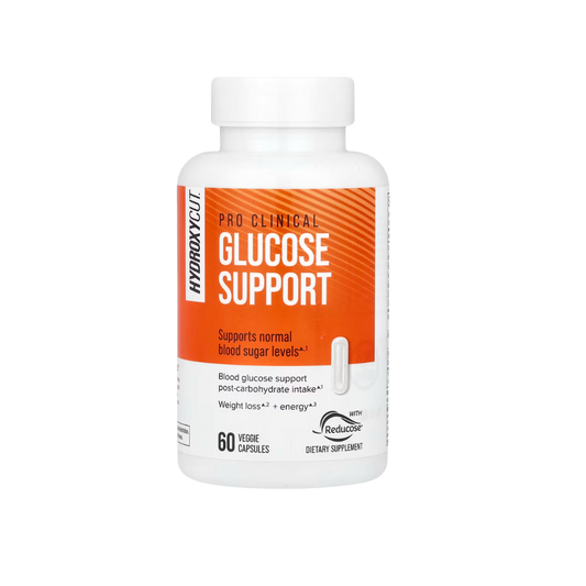 Hydroxycut Pro Clinical Glucose Support is formulated with Reducose®, a specialized extract from mulberry leaves, shown to help stabilize blood sugar levels within the healthy range after carbohydrate intake. This formula also includes science-backed green coffee to support weight loss.