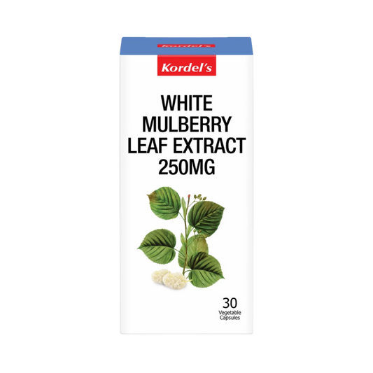 Uses Reducose® White Mulberry Leaf Extract 250mg
Clinically proven to work immediately to reduce post-meal blood glucose and insulin levels by more than 40% after 2 hours
Work effectively to reduce sugar uptake from carb-rich meals
Promotes satiety (feeling of fullness)
Supports overall colon health (as prebiotic)