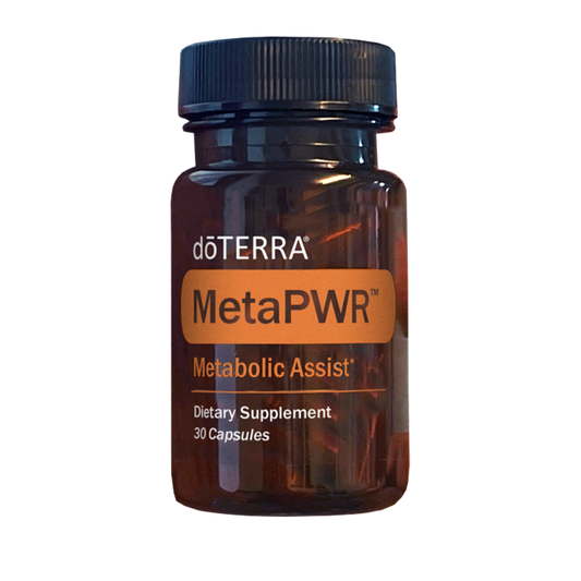 doTERRA - MetaPWR Metabolic Assist

POSITIONNING
Blood Sugar & Insulin

KEY CLAIMS
High-DNJ white mulberry leaf extract (~3× typical) slows carb digestion for lower post-meal blood glucose
Reduces absorption of simple carbohydrates and sugars
Supports healthy fat metabolism, energy and weight management

COMPOSITION per serving
White mulberry leaf extract (high-DNJ, ~3× typical) 250 mg, Berberine HCl 25 mg, MetaPWR Metabolic Blend (cinnamon, peppermint, lemon, grapefruit, ginger essential oils) 25 mg

FORMA