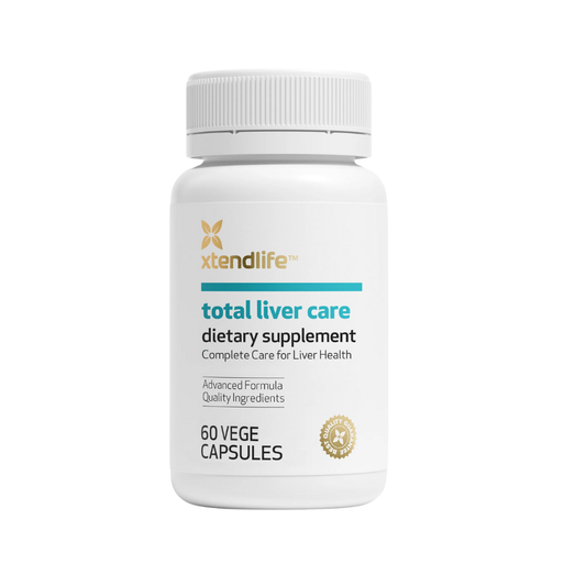 Modern lifestyles expose the liver to a host of challenges, including fatty diets, high sugar consumption, alcohol intake, and environmental toxins. These stressors can impair liver function, leading to a build-up of toxins, fat deposits, and inflammation. Total Liver Care is designed to provide targeted support for detoxification, repair, and optimal function.

With a scientifically backed blend of powerful ingredients, Total Liver Care supports your body’s natural detox processes, regulates fat and sugar 